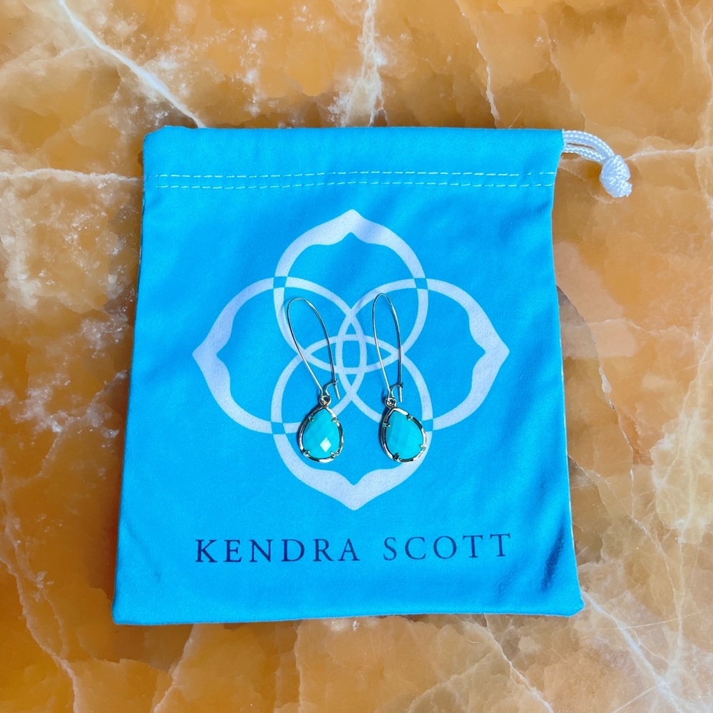 Kendra Scott Turquoise earrings gold